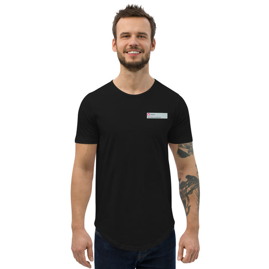 A Men's Tinder Meme Curved Hem T-Shirt