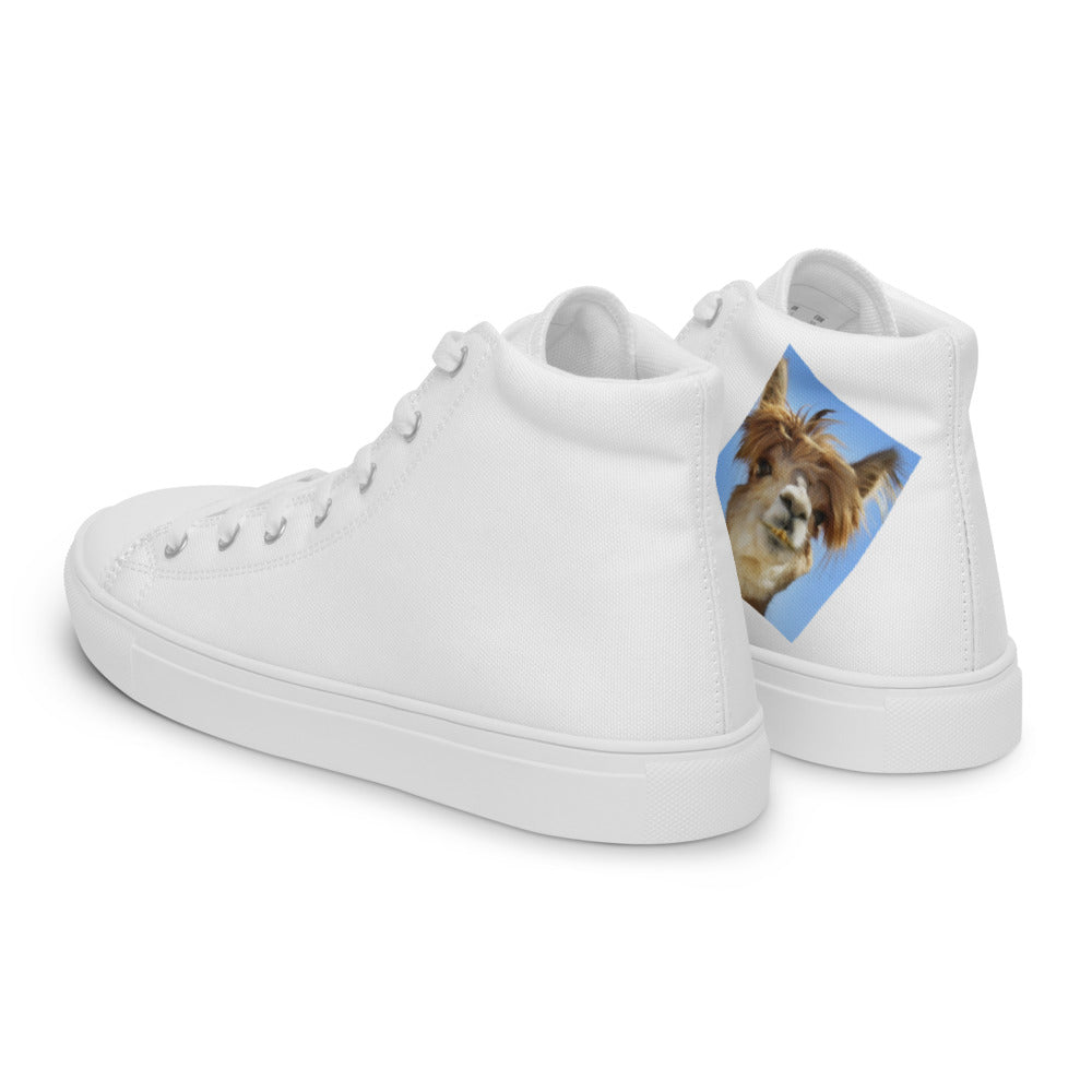 Lame Lama Men’s high top canvas shoes