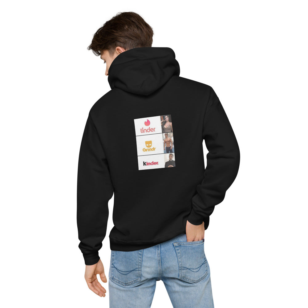 Kinder Unisex fleece hoodie