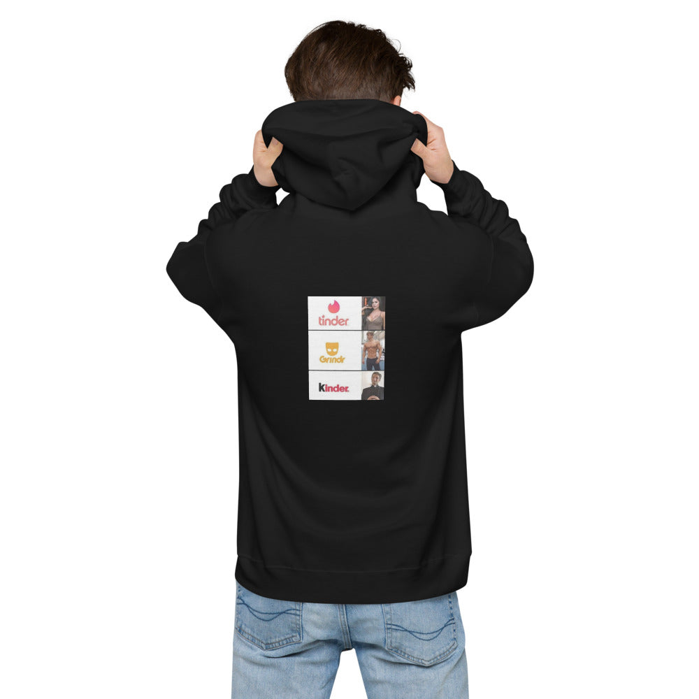 Kinder Unisex fleece hoodie